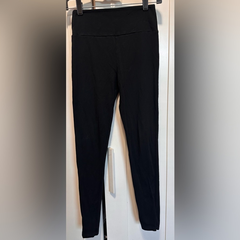 River Island Black 95% Cotton Leggings size 10 - Picture 2 of 8